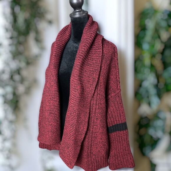 Zadig & Voltaire Merino Wool Shawl Cardigan Size S/XS - Picture 3 of 14